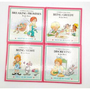 Lot Of 4 Help me Be Good Books By Joy Berry Hardcover 1988 Grolier